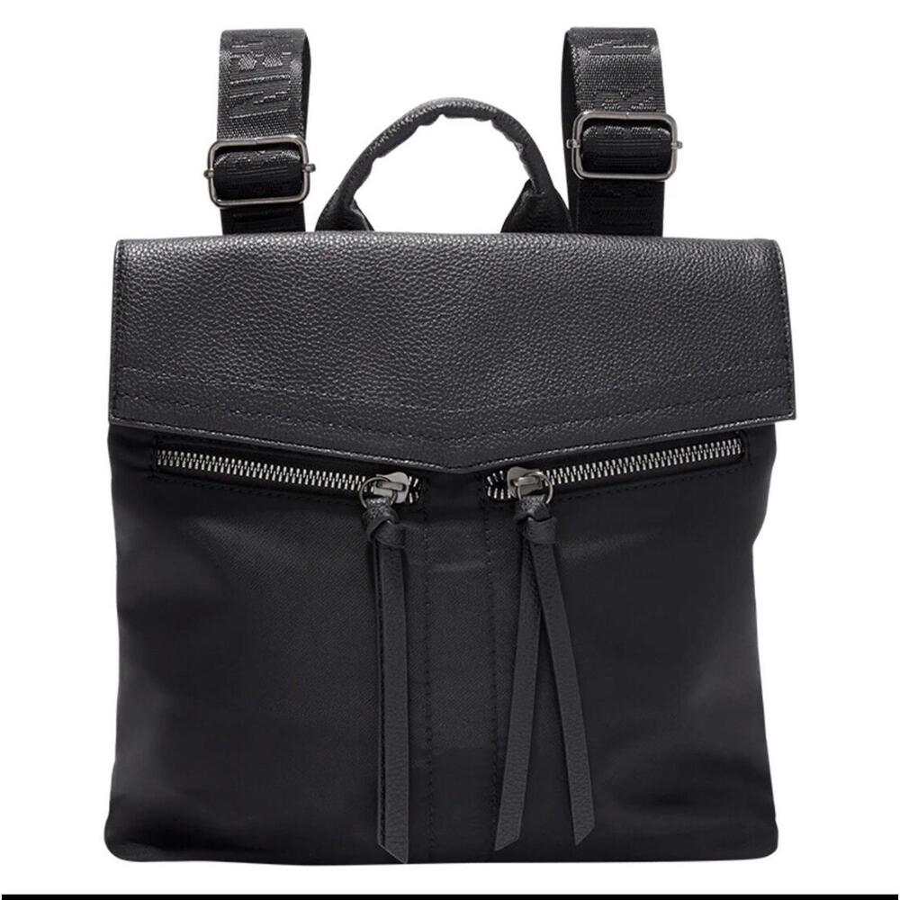 $398 Botkier New York Trigger Black Bag Mini Backpack Black Nylon